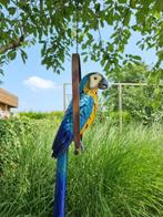 Papegaai op schommel - Beeldje - Parrot on Swing - Metaal, Antiek en Kunst