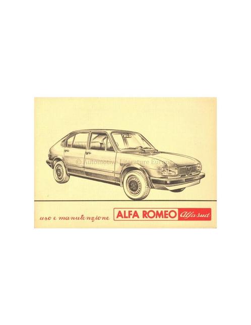 1981 ALFA ROMEO ALFASUD INSTRUCTIEBOEKJE ITALIAANS, Auto diversen, Handleidingen en Instructieboekjes