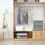 vidaXL Opbergboxen 2 st 50x30x25 cm stof grijs, Huis en Inrichting, Woonaccessoires | Kisten, Verzenden, Nieuw