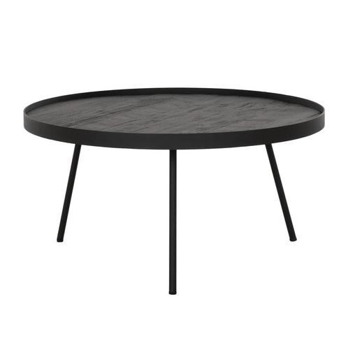 *WOONWINKEL* Salontafel Zwart Teak Opstaande Rand, Huis en Inrichting, Tafels | Salontafels, Nieuw, Verzenden