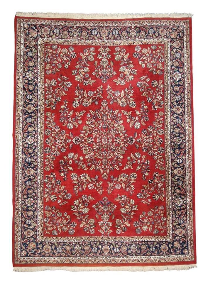 Groot Perzisch tapijt Sarough 349x240 wollen vloerkleed, Huis en Inrichting, Stoffering | Tapijten en Kleden, 150 tot 200 cm, 150 tot 200 cm