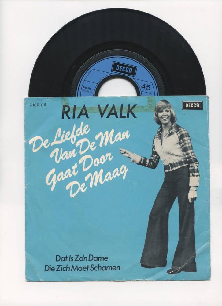 Ria Valk – De Liefde Van De Man Gaat Door De Maag / Dat Is Z, Cd's en Dvd's, Vinyl Singles, Ophalen of Verzenden