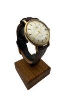 Omega Seamaster De Ville - 14K - Linnen wijzerplaat, Leer, Polshorloge, Ophalen of Verzenden, Zo goed als nieuw