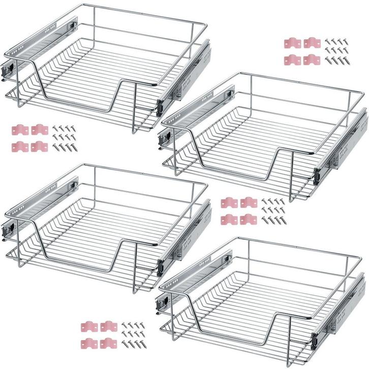 Telescopische lade voor keuken en slaapkamer kasten - 50 cm,, Huis en Inrichting, Overige Huis en Inrichting, Verzenden