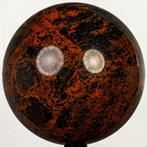 Fine Mahogany Obsidian Sphere Bol - Hoogte: 16 cm - Breedte:, Verzamelen