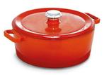 GGM Gastro | Gietijzeren braadpan - Ø 280mm - Oranje |, Huis en Inrichting, Verzenden, Nieuw