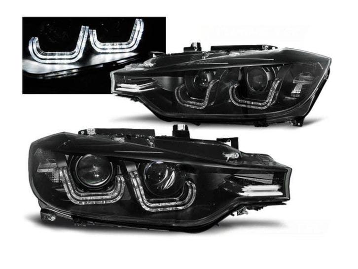 U-LED koplamp unit Black geschikt voor BMW F30 F31, Auto-onderdelen, Verlichting, Nieuw, BMW, Verzenden
