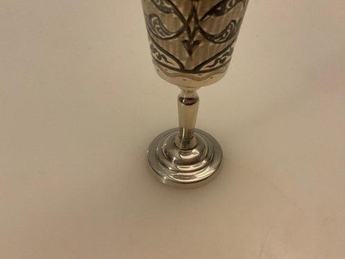 Bokaal - Sterling Silver Russian Niello Goblet - Moscow -, Antiek en Kunst, Antiek | Goud en Zilver