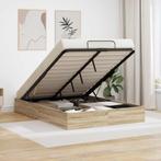 vidaXL Ottoman Bedframe Sonoma Eiken 193 x 120 x 25 cm, Verzenden, Nieuw, Bruin, Hout