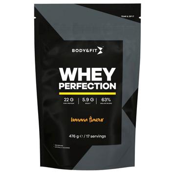 Body & Fit Banana Flavour Whey Perfection Eiwitpoeder beschikbaar voor biedingen