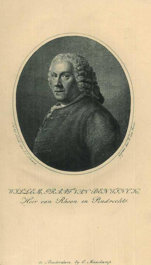 Portrait of Willem, Count Bentinck, Lord of (...), Antiek en Kunst, Kunst | Etsen en Gravures