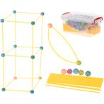 Geometrische constructie XL set 320 delig - Bouwrietjes in, Kinderen en Baby's, Speelgoed | Bouwstenen, Ophalen of Verzenden, Nieuw