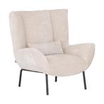 *WOONWINKEL* Must Living Astro Naturel Fauteuil Met Lendekus, Huis en Inrichting, Fauteuils, Verzenden, Nieuw, Stof