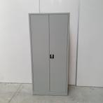 Stalen 2-deurs kast grijs - 180x80x38 cm, Huis en Inrichting, Kasten | Overige, Nieuw, Ophalen of Verzenden