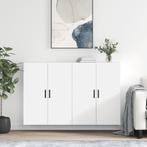 vidaXL Hangkasten 2 st 69,5x34x90 cm wit, Verzenden, Nieuw, 50 tot 100 cm, Minder dan 100 cm