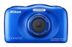 Nikon Coolpix S33 Waterdichte Digitale Compact Camera - Blau, Verzenden, Zo goed als nieuw