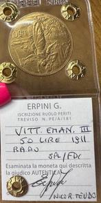 Italië, Koninkrijk Vittorio Emanuele III. 50 Lire 1911