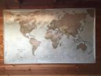 Diverse grote wereldkaarten (schoolplaat ) aangeboden ., Antiek en Kunst, Ophalen of Verzenden, Aardrijkskunde