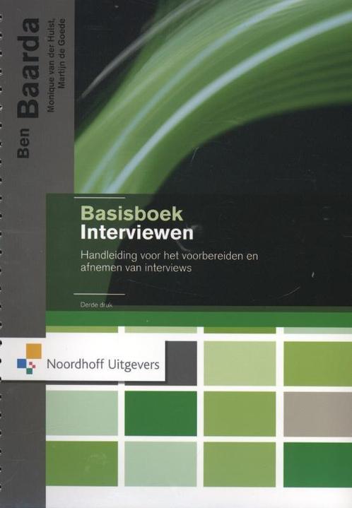 Basisboek interviewen 9789001814144, Boeken, Wetenschap, Zo goed als nieuw, Verzenden
