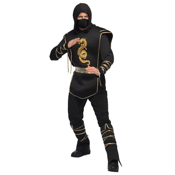 Kostuum Ninja Hanzo Zwart, Kleding | Heren, Carnavalskleding en Feestkleding, Nieuw, Ophalen of Verzenden