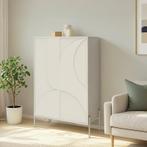 Wandkast - beige - 78 x 35 x 120 cm, Huis en Inrichting, Verzenden, Nieuw, 150 tot 200 cm