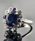 Saffier - Zilver - Ring - Royal Bloom