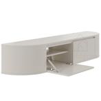 Aura curved TV-Meubel zwevend beige 180 cm, Huis en Inrichting, Overige materialen, 150 tot 200 cm, Nieuw, Ophalen of Verzenden