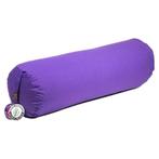 Yogi & Yogini Yoga Bolster Violet Rond Katoen - Effen- 60 x, Sport en Fitness, Overige Sport en Fitness, Verzenden, Nieuw