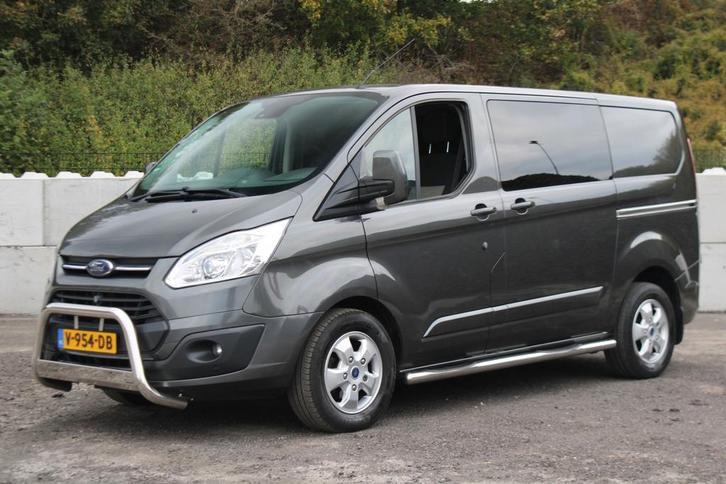 Ford Transit Custom 270 2.0 TDCI L1H1 Limited DC, Auto's, Bestelauto's, Onderhoudsboekje, Lease, Overige kleuren, Handgeschakeld