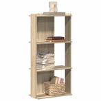 vidaXL Boekenkast 3-laags 60x30x120 cm bewerkt hout sonoma, Huis en Inrichting, Kasten | Boekenkasten, Verzenden, Nieuw, Overige houtsoorten