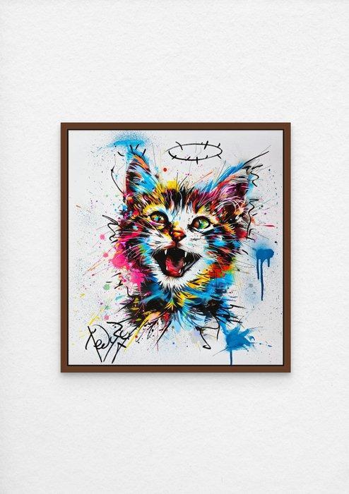 TedyZet (XX) - Neon Purrfection, Antiek en Kunst, Kunst | Schilderijen | Modern