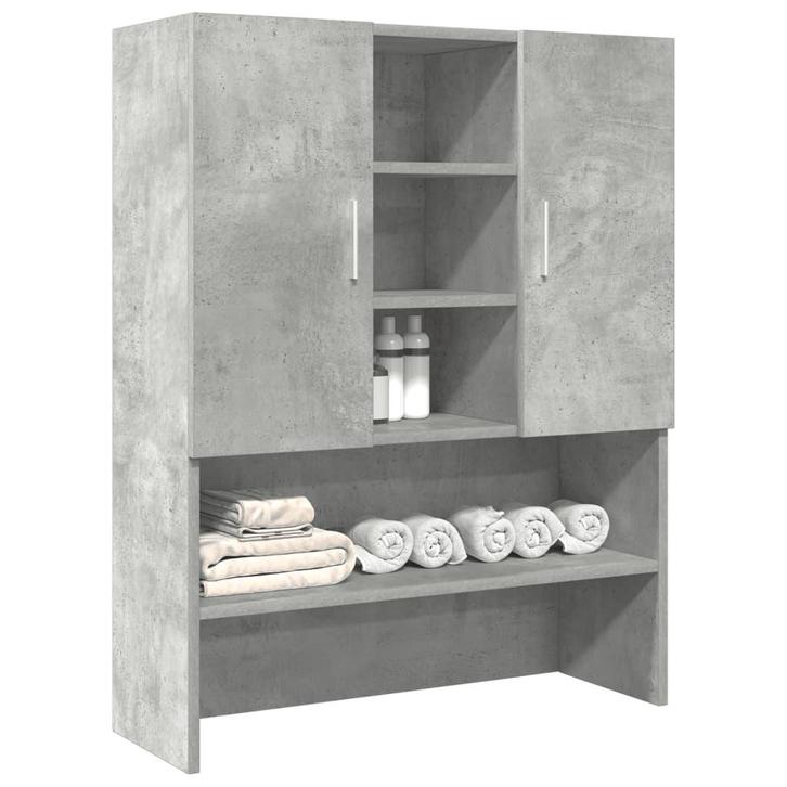 vidaXL Wasmachinekast 70,5x25,5x90 cm betongrijs, Witgoed en Apparatuur, Wasmachines, Nieuw, Verzenden
