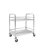 GGM Gastro | Serveerwagen - 805x460mm - met 2 bladen & |, Verzenden