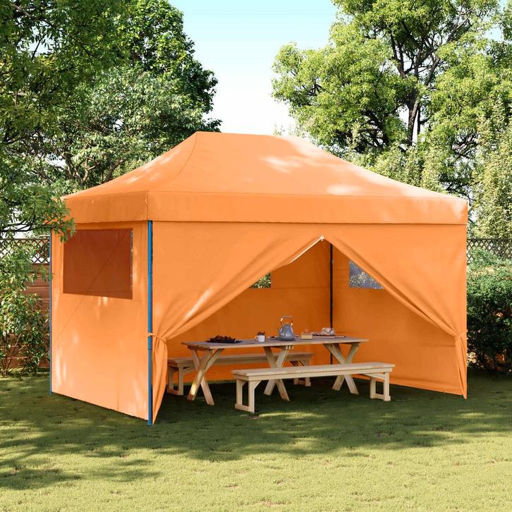 vidaXL Partytent Oranje 279 x 410 x 315 cm Oxford Stof, Tuin en Terras, Partytenten, Partytent, Nieuw, Verzenden