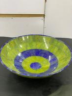 Serpentijn met lapis lazuli Kom - Breedte: 30 cm- 1750 g -