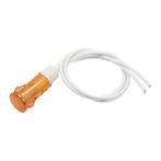 Neon Signaallamp indicator 12V - paneelmontage  - Geel, Verzenden, Nieuw