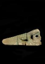 Oud-Egyptisch Faience Krokodillenamulet (Zonder