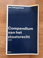 Compendium van het staatsrecht 9789026817212, Boeken, Schoolboeken, Verzenden, Zo goed als nieuw