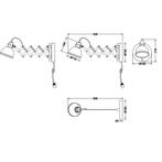 LED Wandlamp - Wandverlichting - Trion Sicano - E14 Fitting, Huis en Inrichting, Lampen | Wandlampen, Ophalen of Verzenden, Nieuw