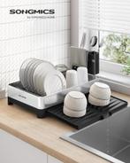 Afdruiprek - metaal met kunststof - 44x40 cm voor borden,, Tuin en Terras, Verzenden, Nieuw