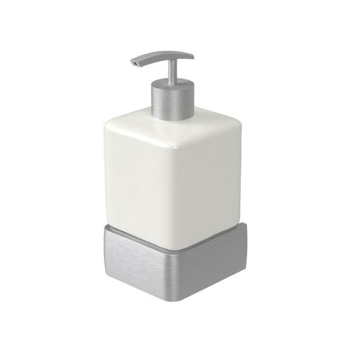 Zeepdispenser Haceka Aline Brushed 7,4x15,4 cm Aluminium, Doe-het-zelf en Verbouw, Sanitair, Ophalen of Verzenden