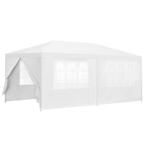 Paviljoen partytent met 6 zijwanden 6x3x2,55 m wit, Verzenden, Nieuw