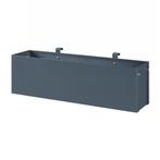 [en.casa] Plantenbak Achtkarspelen 50x12x15 cm antraciet, Tuin en Terras, Bloembakken en Plantenbakken, Verzenden, Nieuw