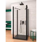 Douchecabine Lacus Giglio Evo 1 Klapdeur Helder Glas Zwart, Ophalen of Verzenden, Nieuw, Douche