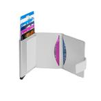 Figuretta Leren RFID Compact Cardprotector Metallic Zilver, Sieraden, Tassen en Uiterlijk, Overige merken, Overige kleuren, Verzenden