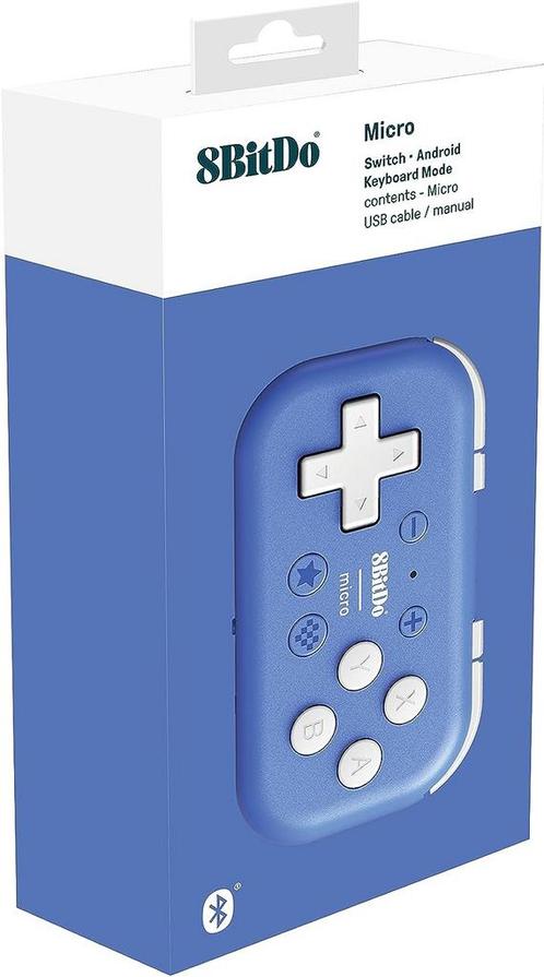 8BitDo micro bluetooth controller blue, Spelcomputers en Games, Games | Pc, Verzenden