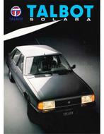 1982 TALBOT SOLARA BROCHURE NEDERLANDS, Nieuw, Author