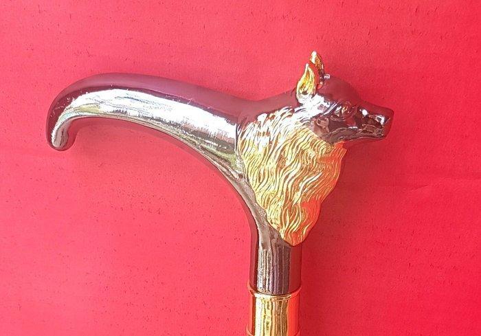 Wandelstok - Metaal, gelakt., Antiek en Kunst, Curiosa en Brocante