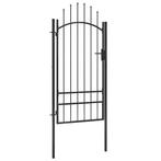 vidaXL Poort 1x2,5 m staal zwart, Verzenden, Nieuw