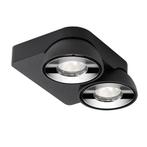 Delta Light Tweeter Plafondlamp LED 2-lichts, zwart/chroom -, Verzenden, Nieuw